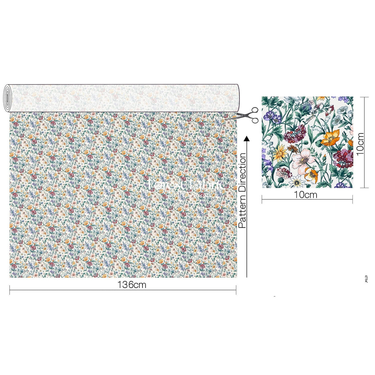 Liberty of London (Silk Satin fabric) - Rachel meadow - FO:REST Fabric 布恩堂Liberty fabric#tana lawn#japanese fabric#ykk zipper#