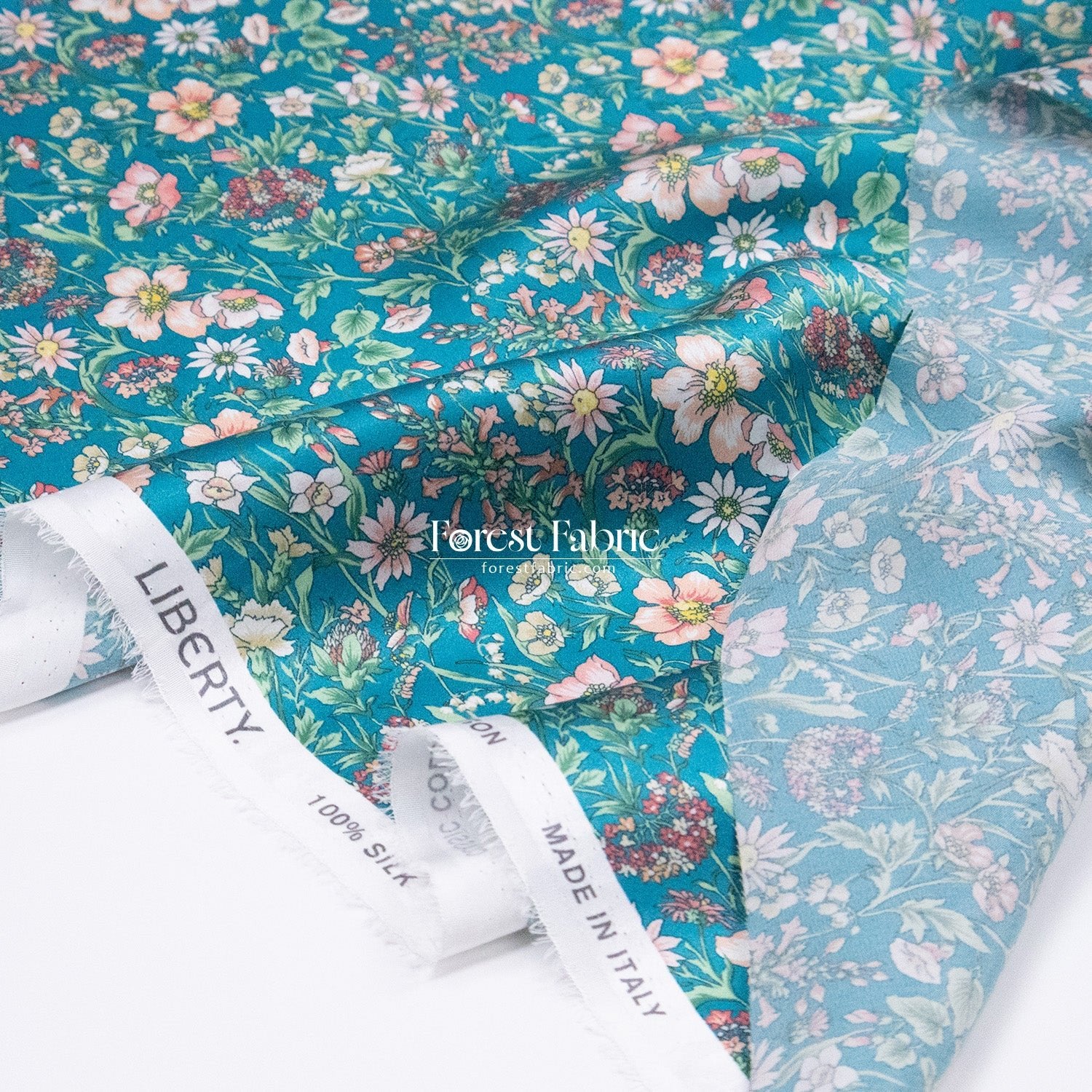 Liberty of London (Silk Satin fabric) - Rachel Meadow - FO:REST Fabric 布恩堂Liberty fabrictana lawnjapanese fabricykk zipper