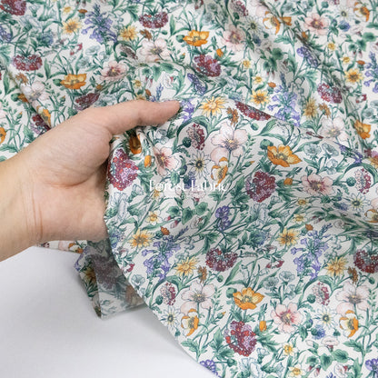Liberty of London (Silk Satin fabric) - Rachel meadow - FO:REST Fabric 布恩堂Liberty fabric#tana lawn#japanese fabric#ykk zipper#
