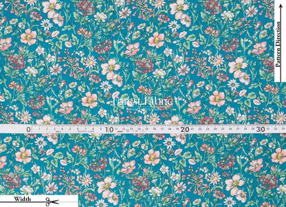 Liberty of London (Silk Satin fabric) - Rachel Meadow - FO:REST Fabric 布恩堂Liberty fabrictana lawnjapanese fabricykk zipper