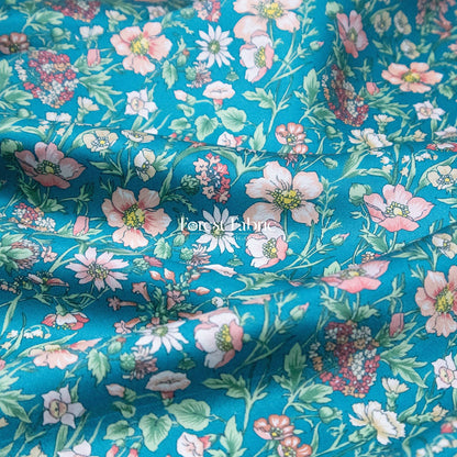 Liberty of London (Silk Satin fabric) - Rachel Meadow - FO:REST Fabric 布恩堂Liberty fabrictana lawnjapanese fabricykk zipper