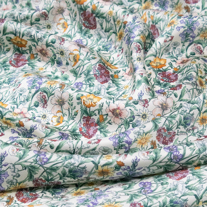 Liberty of London (Silk Satin fabric) - Rachel meadow - FO:REST Fabric 布恩堂Liberty fabric#tana lawn#japanese fabric#ykk zipper#