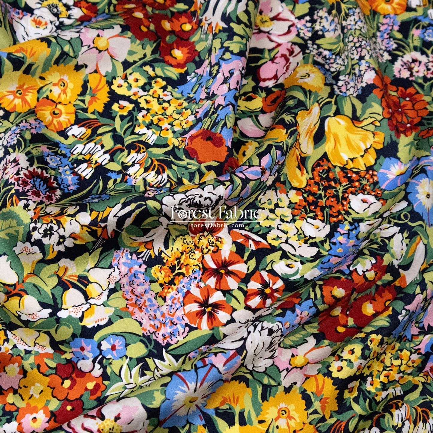 Liberty of London (Silk Satin fabric) - Spring Cottage - FO:REST Fabric 布恩堂Liberty fabrictana lawnjapanese fabricykk zipper
