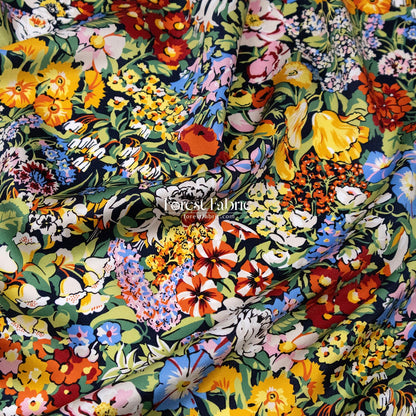 Liberty of London (Silk Satin fabric) - Spring Cottage - FO:REST Fabric 布恩堂Liberty fabrictana lawnjapanese fabricykk zipper