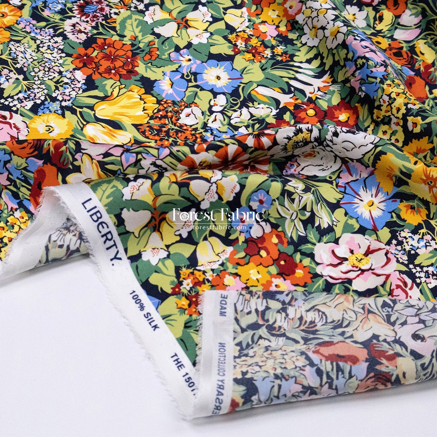 Liberty of London (Silk Satin fabric) - Spring Cottage - FO:REST Fabric 布恩堂Liberty fabrictana lawnjapanese fabricykk zipper