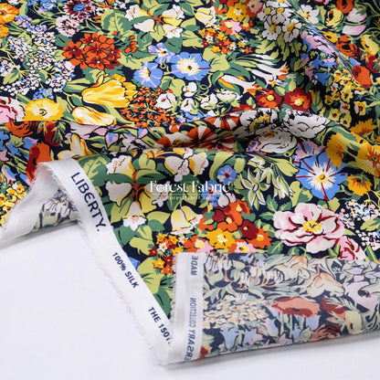 Liberty of London (Silk Satin fabric) - Spring Cottage - FO:REST Fabric 布恩堂Liberty fabrictana lawnjapanese fabricykk zipper