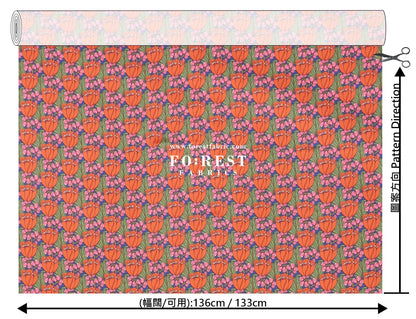 Liberty of London (Silk Satin fabric) - Tudor Fields - FO:REST Fabric 布恩堂Liberty fabrictana lawnjapanese fabricykk zipper