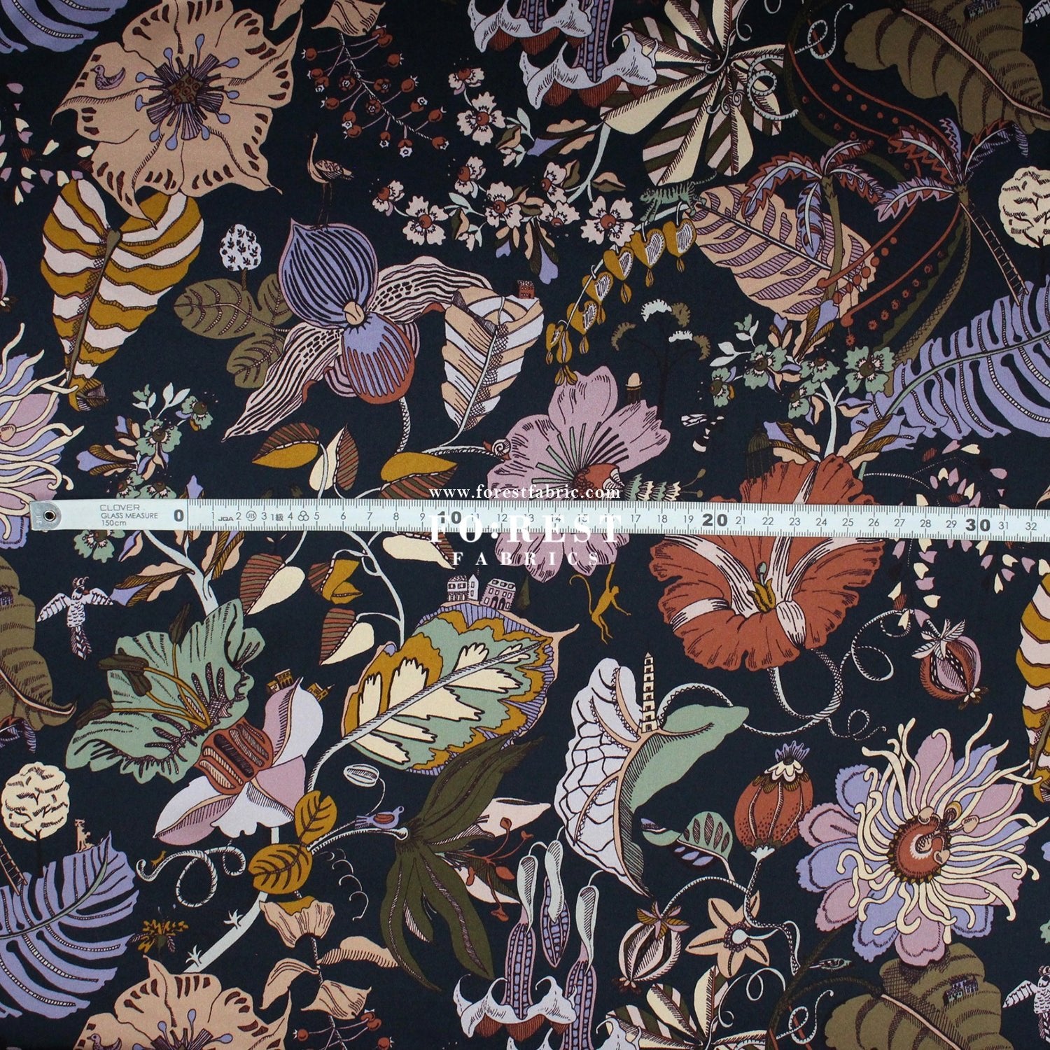 Liberty of London (Silk Satin) - Fantasy Land fabric - FO:REST Fabric 布恩堂Liberty fabrictana lawnjapanese fabricykk zipper