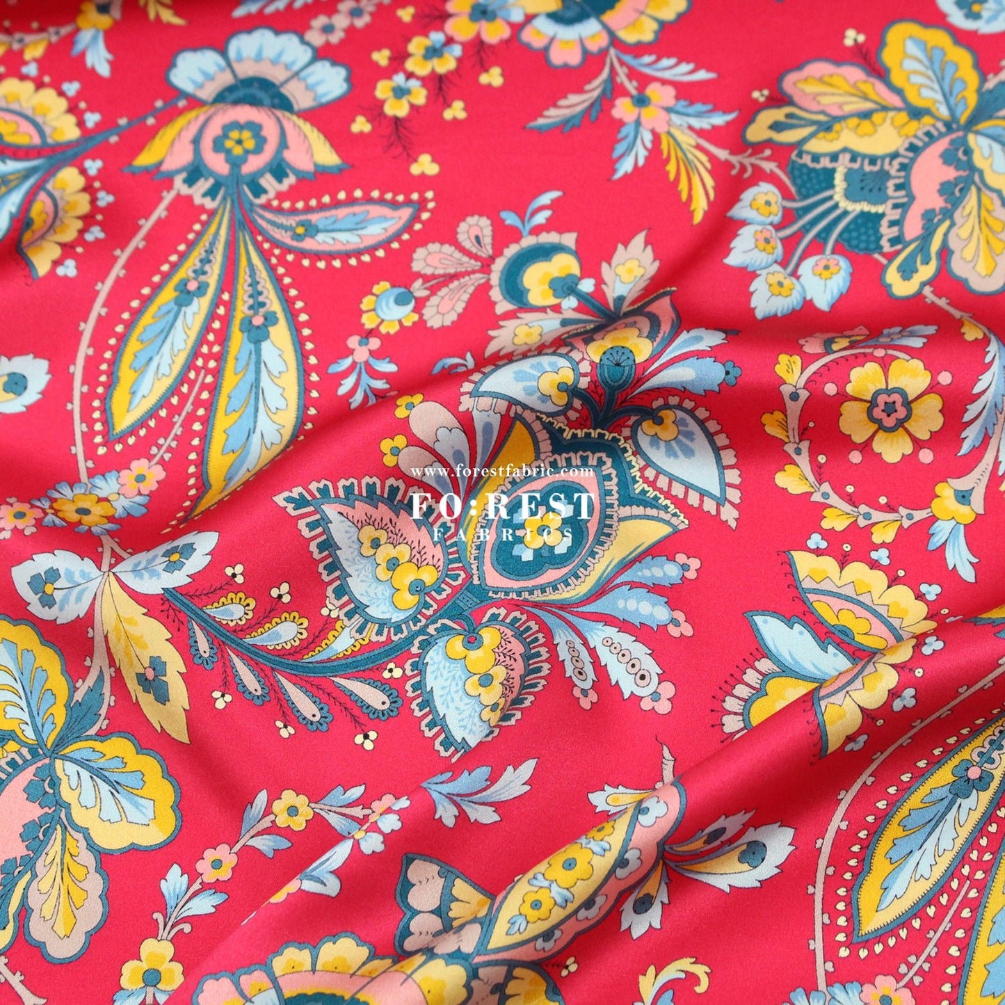 Liberty of London (Silk Satin) - Flora Belle fabric - FO:REST Fabric 布恩堂Liberty fabrictana lawnjapanese fabricykk zipper