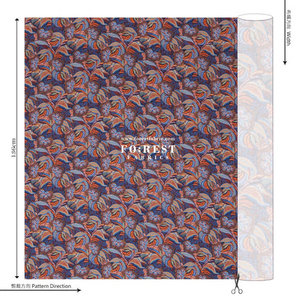 Liberty of London (Silk Satin) - Medusa fabric - FO:REST Fabric 布恩堂Liberty fabrictana lawnjapanese fabricykk zipper