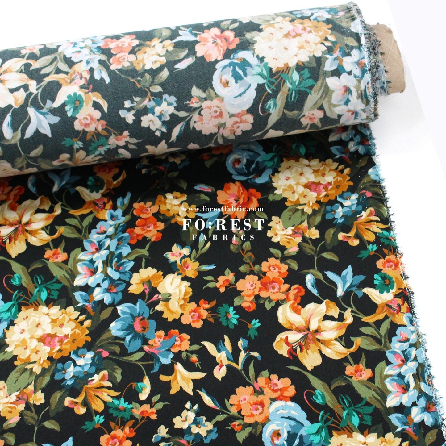 Liberty of London (Silk Satin) - Momtague mews fabric - FO:REST Fabric 布恩堂Liberty fabrictana lawnjapanese fabricykk zipper