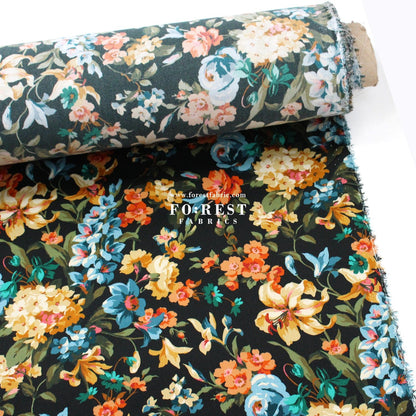 Liberty of London (Silk Satin) - Momtague mews fabric - FO:REST Fabric 布恩堂Liberty fabrictana lawnjapanese fabricykk zipper