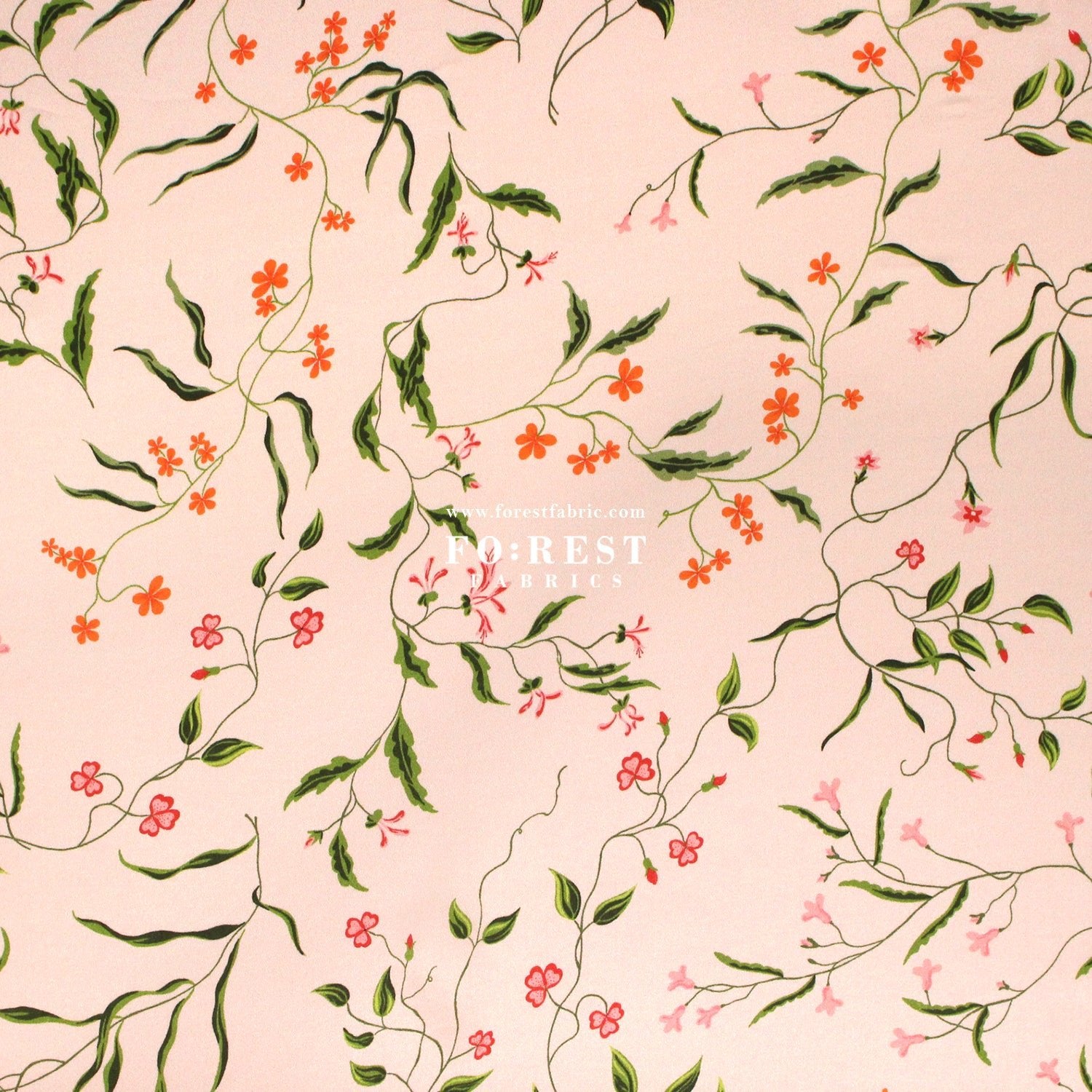 Liberty of London (Silk Satin) - Regal Blossom - FO:REST Fabric 布恩堂Liberty fabrictana lawnjapanese fabricykk zipper