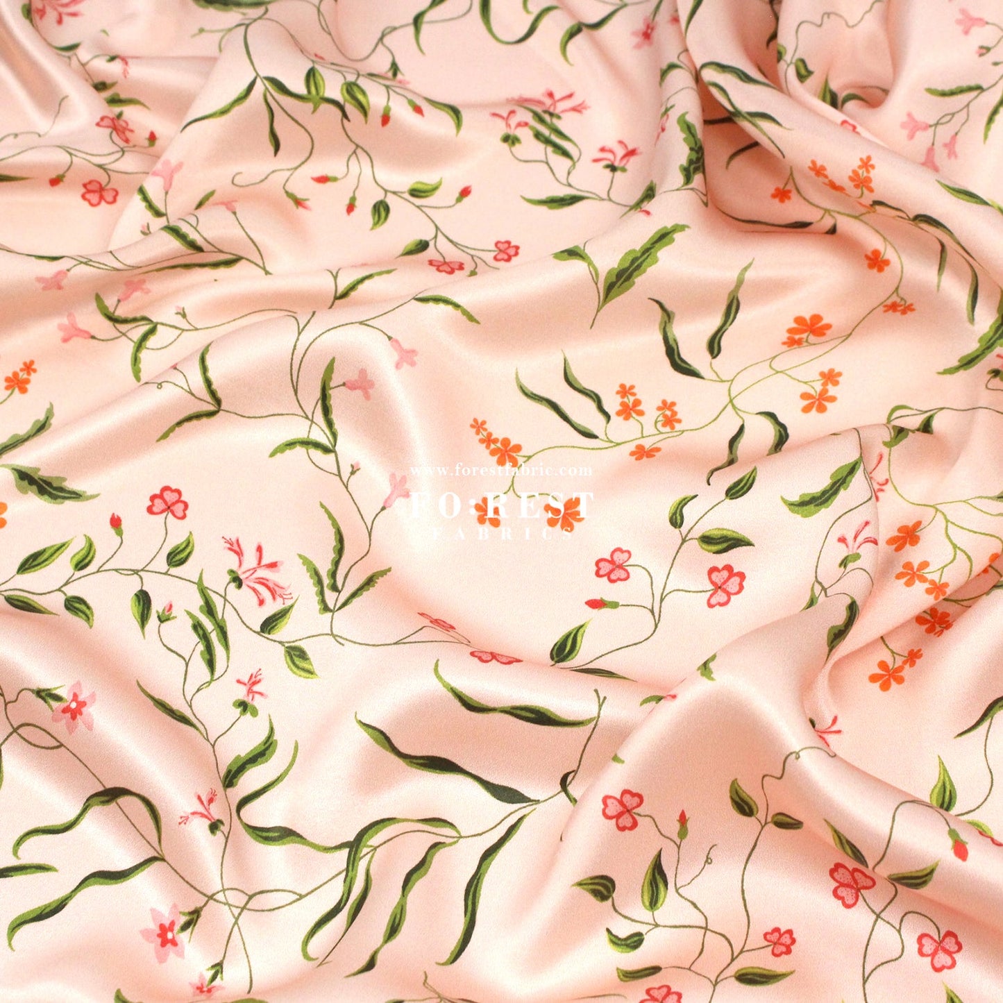 Liberty of London (Silk Satin) - Regal Blossom - FO:REST Fabric 布恩堂Liberty fabrictana lawnjapanese fabricykk zipper