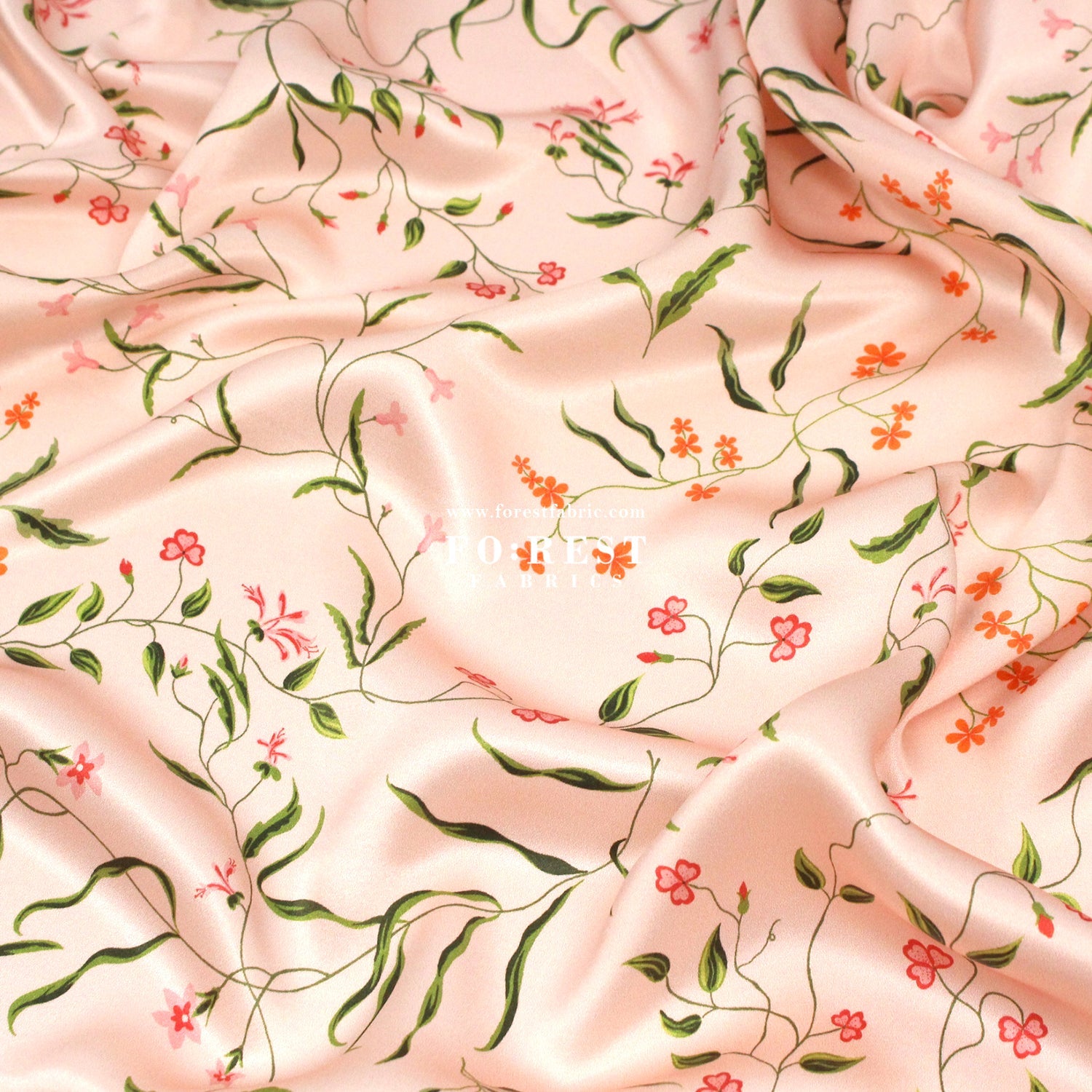 Liberty of London (Silk Satin) - Regal Blossom - FO:REST Fabric 布恩堂Liberty fabrictana lawnjapanese fabricykk zipper