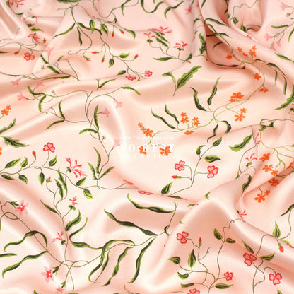 Liberty of London (Silk Satin) - Regal Blossom - FO:REST Fabric 布恩堂Liberty fabrictana lawnjapanese fabricykk zipper