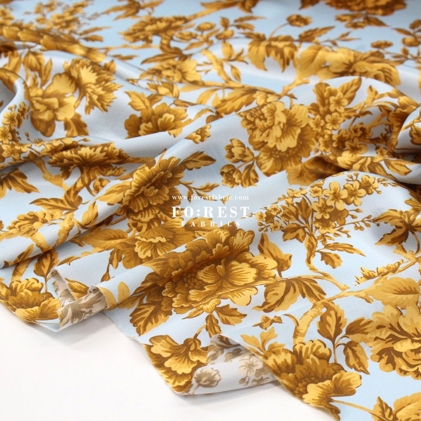Liberty of London (Silk Satin) - Regency Trail - FO:REST Fabric 布恩堂Liberty fabrictana lawnjapanese fabricykk zipper