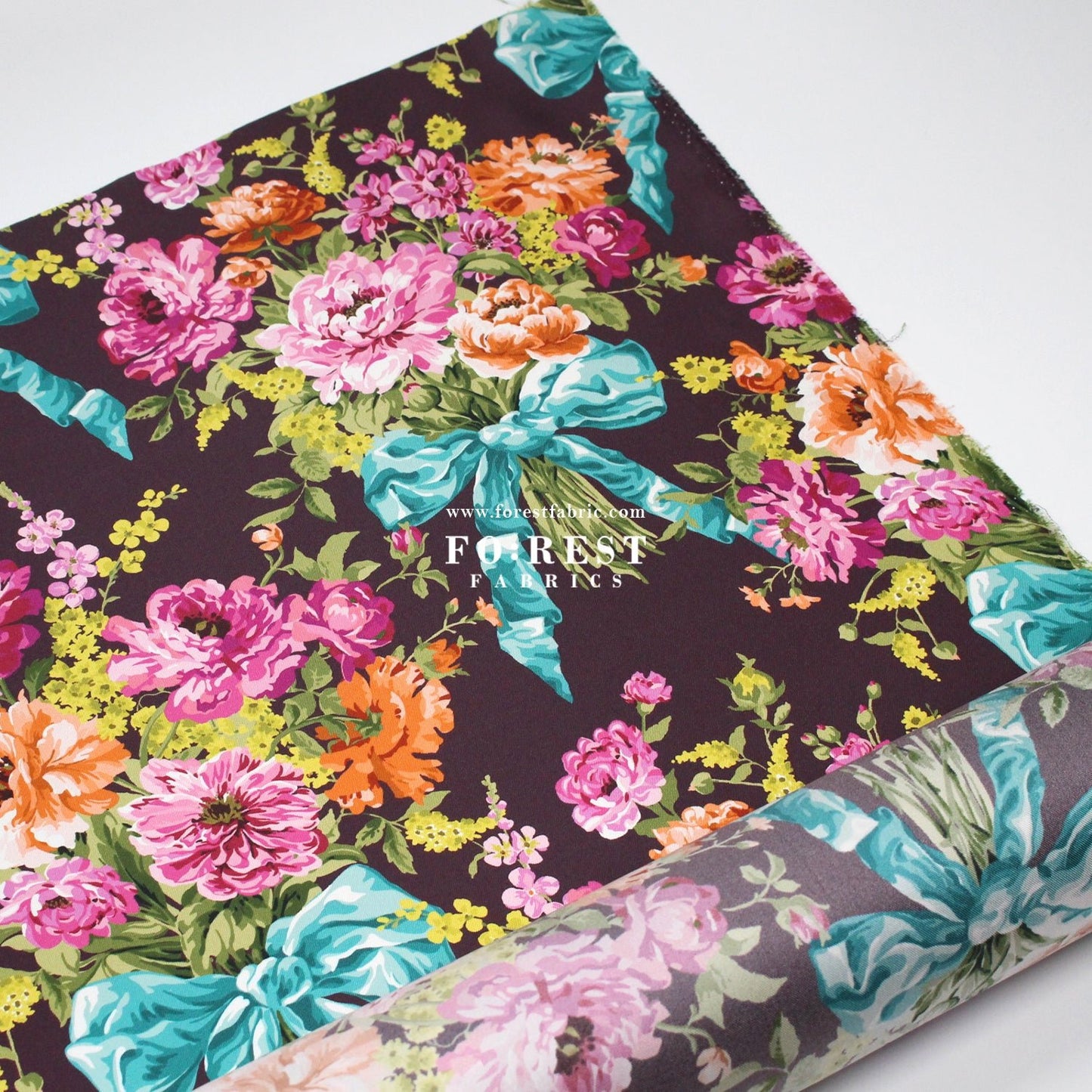 Liberty of London (Silk Twill) - Bow Bouquet - FO:REST Fabric 布恩堂Liberty fabrictana lawnjapanese fabricykk zipper
