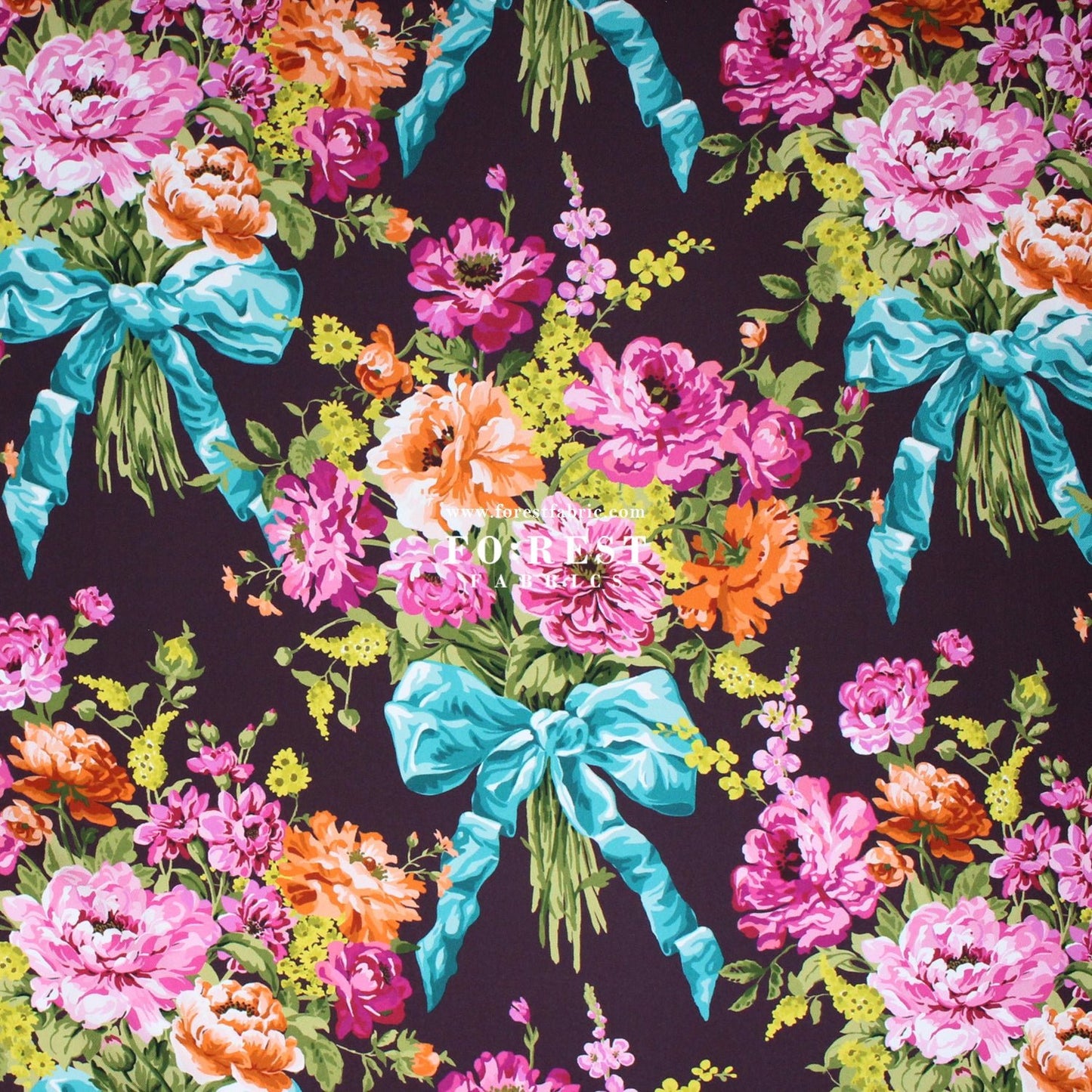 Liberty of London (Silk Twill) - Bow Bouquet - FO:REST Fabric 布恩堂Liberty fabrictana lawnjapanese fabricykk zipper