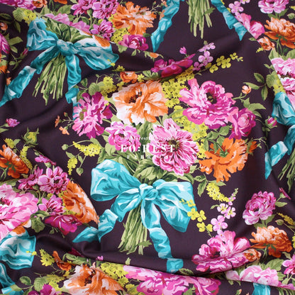 Liberty of London (Silk Twill) - Bow Bouquet - FO:REST Fabric 布恩堂Liberty fabrictana lawnjapanese fabricykk zipper