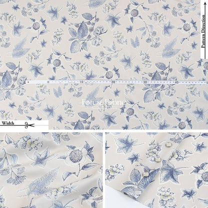 Liberty of London (Tana Lawn™ Cotton Fabric) - Allder Botanical - FO:REST Fabric 布恩堂Liberty fabrictana lawnjapanese fabricykk zipper