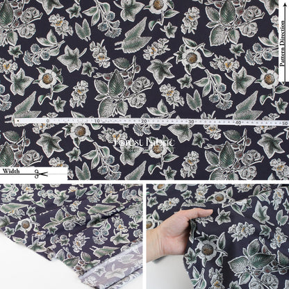 Liberty of London (Tana Lawn™ Cotton Fabric) - Allder Botanical - FO:REST Fabric 布恩堂Liberty fabrictana lawnjapanese fabricykk zipper