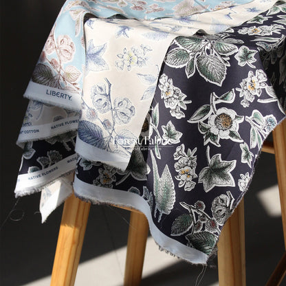 Liberty of London (Tana Lawn™ Cotton Fabric) - Allder Botanical - FO:REST Fabric 布恩堂Liberty fabrictana lawnjapanese fabricykk zipper