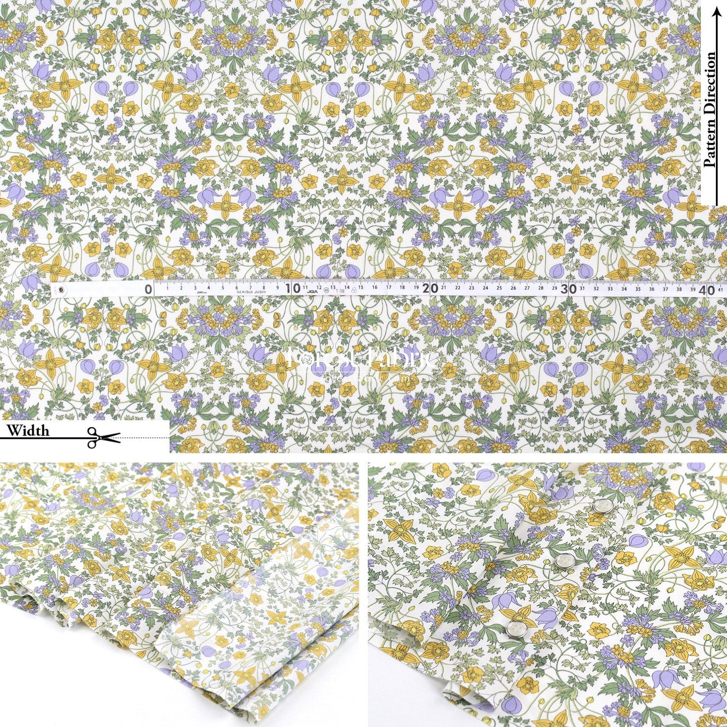Liberty of London (Tana Lawn™ Cotton Fabric) - Alpine Nouveau - FO:REST Fabric 布恩堂Liberty fabrictana lawnjapanese fabricykk zipper