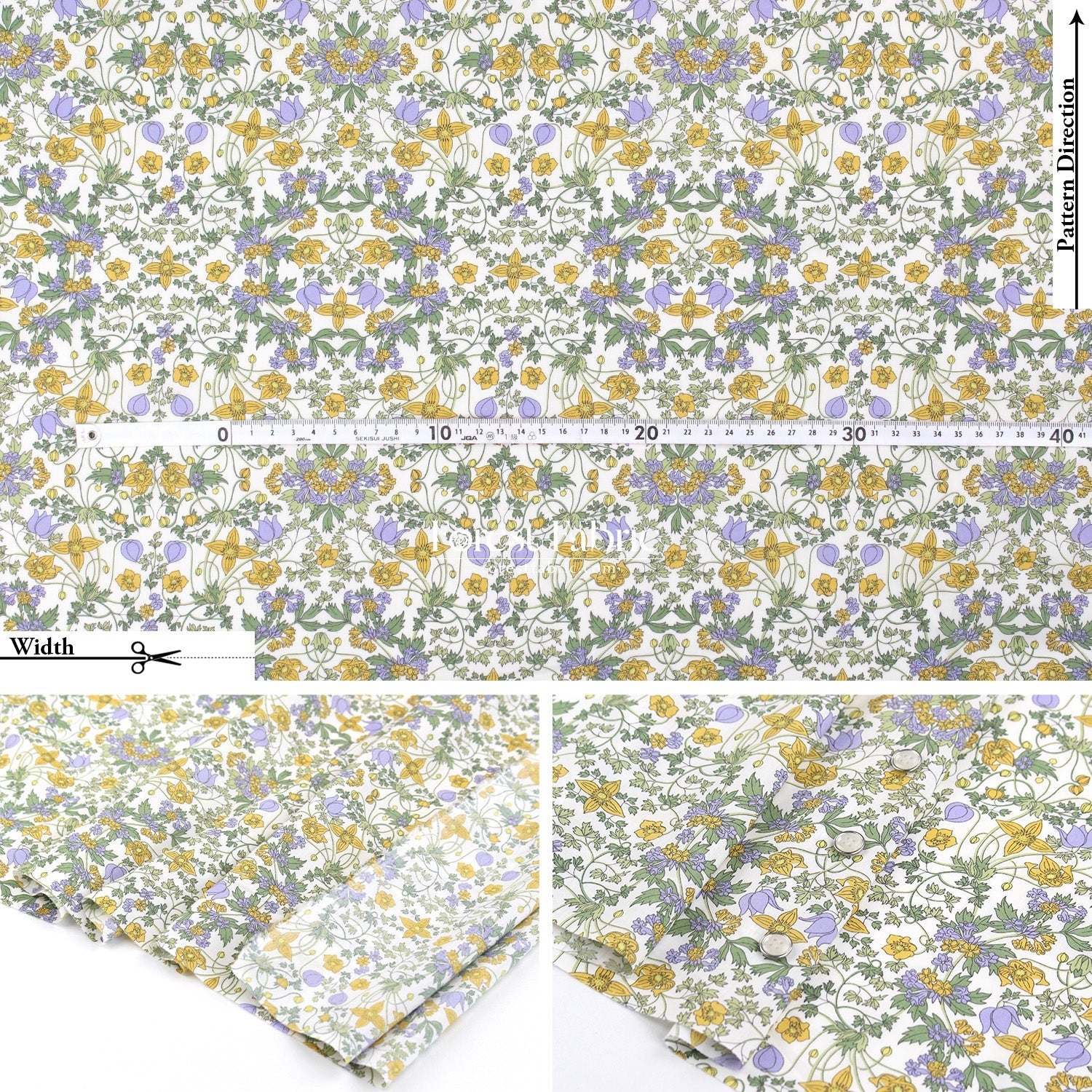 Liberty of London (Tana Lawn™ Cotton Fabric) - Alpine Nouveau - FO:REST Fabric 布恩堂Liberty fabrictana lawnjapanese fabricykk zipper