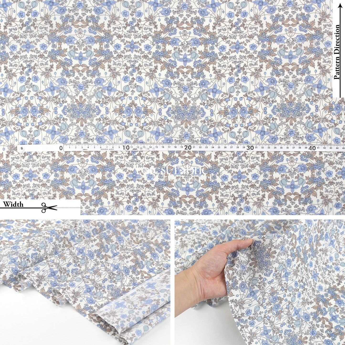 Liberty of London (Tana Lawn™ Cotton Fabric) - Alpine Nouveau - FO:REST Fabric 布恩堂Liberty fabrictana lawnjapanese fabricykk zipper
