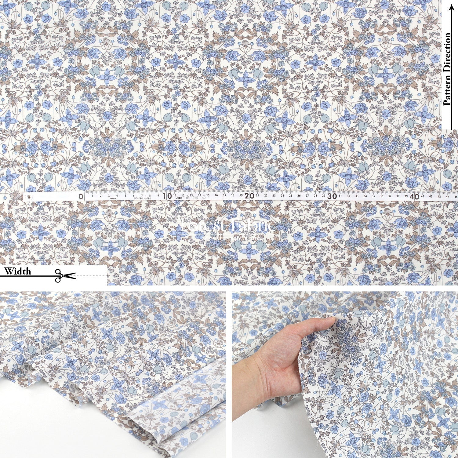 Liberty of London (Tana Lawn™ Cotton Fabric) - Alpine Nouveau - FO:REST Fabric 布恩堂Liberty fabrictana lawnjapanese fabricykk zipper