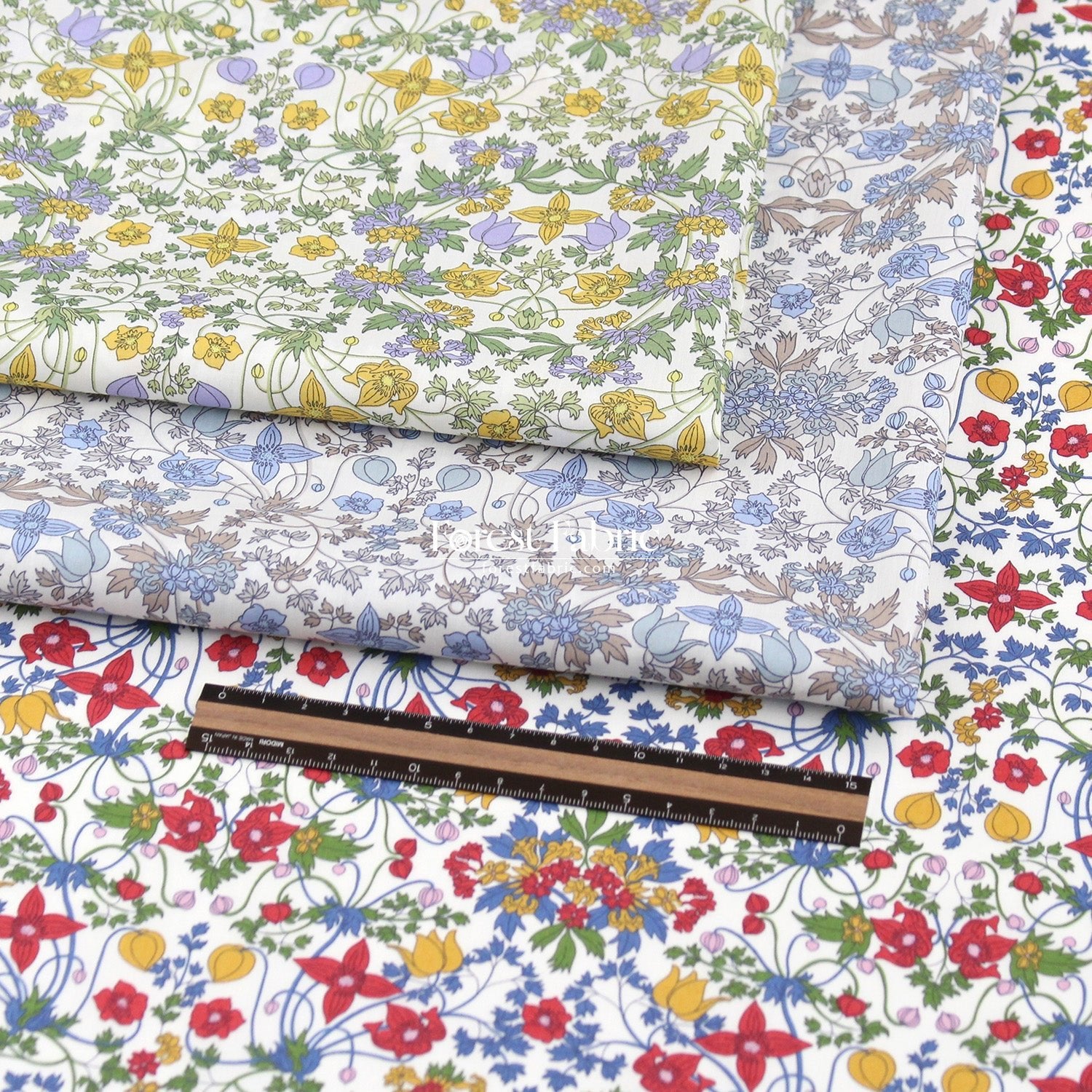Liberty of London (Tana Lawn™ Cotton Fabric) - Alpine Nouveau - FO:REST Fabric 布恩堂Liberty fabrictana lawnjapanese fabricykk zipper