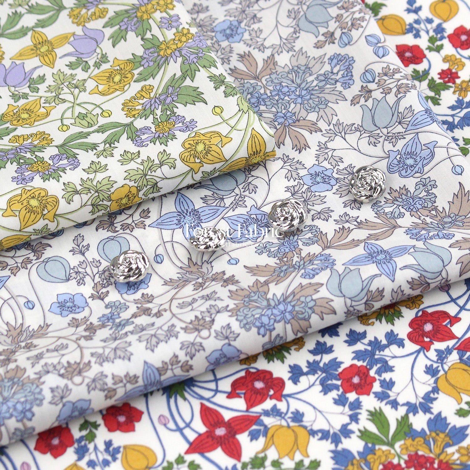 Liberty of London (Tana Lawn™ Cotton Fabric) - Alpine Nouveau - FO:REST Fabric 布恩堂Liberty fabrictana lawnjapanese fabricykk zipper