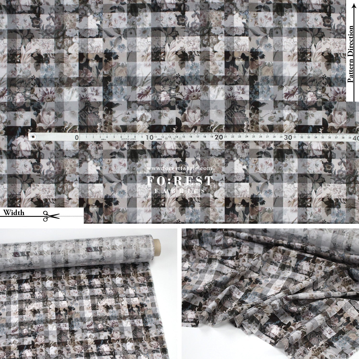 Liberty of London (Tana Lawn™ Cotton Fabric) - Archive Gingham - FO:REST Fabric 布恩堂Liberty fabrictana lawnjapanese fabricykk zipper