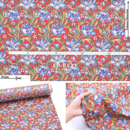 Liberty of London (Tana Lawn™ Cotton Fabric) - Archive Tulips - FO:REST Fabric 布恩堂Liberty fabrictana lawnjapanese fabricykk zipper