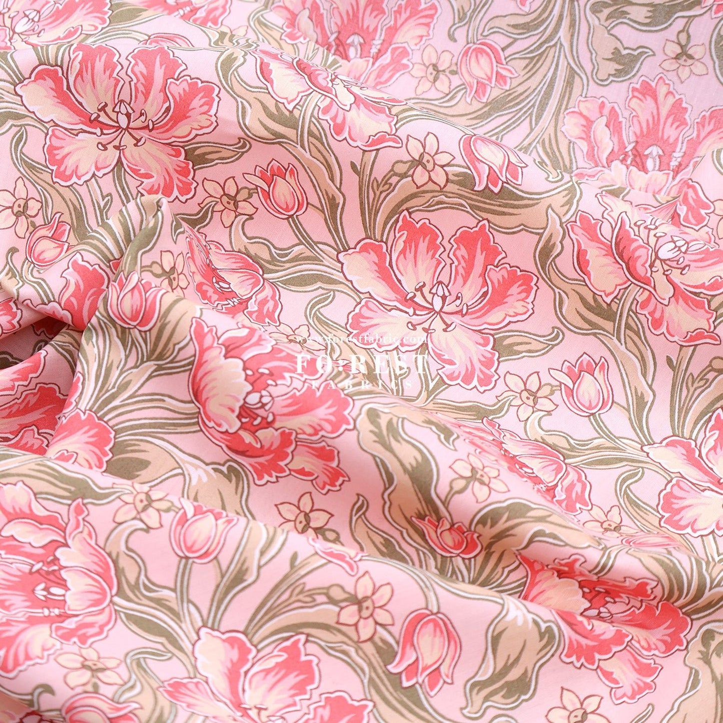 Liberty of London (Tana Lawn™ Cotton Fabric) - Archive Tulips - FO:REST Fabric 布恩堂Liberty fabrictana lawnjapanese fabricykk zipper