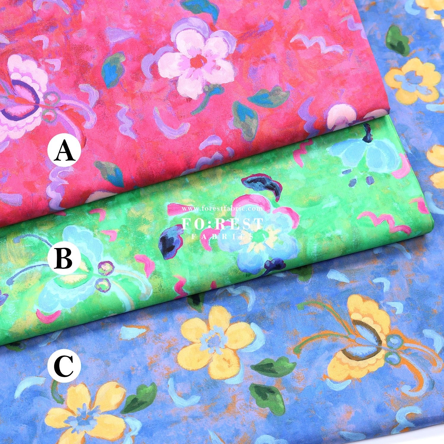 Liberty of London (Tana Lawn™ Cotton Fabric) - Artist Muse - FO:REST Fabric 布恩堂Liberty fabrictana lawnjapanese fabricykk zipper