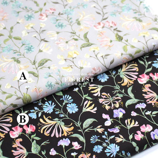 Liberty of London (Tana Lawn™ Cotton Fabric) - Asaka Dream - FO:REST Fabric 布恩堂Liberty fabrictana lawnjapanese fabricykk zipper