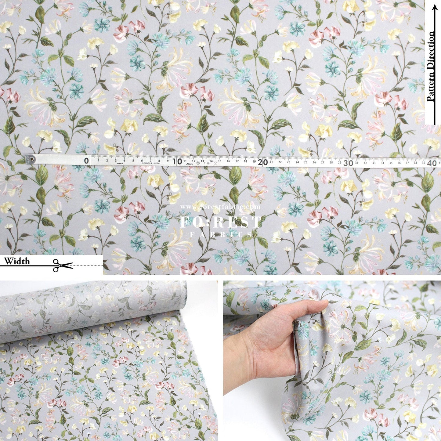 Liberty of London (Tana Lawn™ Cotton Fabric) - Asaka Dream - FO:REST Fabric 布恩堂Liberty fabrictana lawnjapanese fabricykk zipper