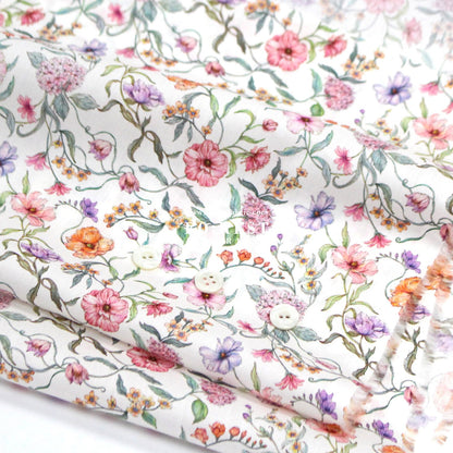 Liberty of London (Tana Lawn™ Cotton Fabric) - Battersea Blooms - FO:REST Fabric 布恩堂Liberty fabrictana lawnjapanese fabricykk zipper