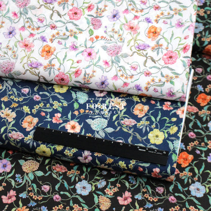 Liberty of London (Tana Lawn™ Cotton Fabric) - Battersea Blooms - FO:REST Fabric 布恩堂Liberty fabrictana lawnjapanese fabricykk zipper