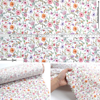 Liberty of London (Tana Lawn™ Cotton Fabric) - Battersea Blooms - FO:REST Fabric 布恩堂Liberty fabrictana lawnjapanese fabricykk zipper