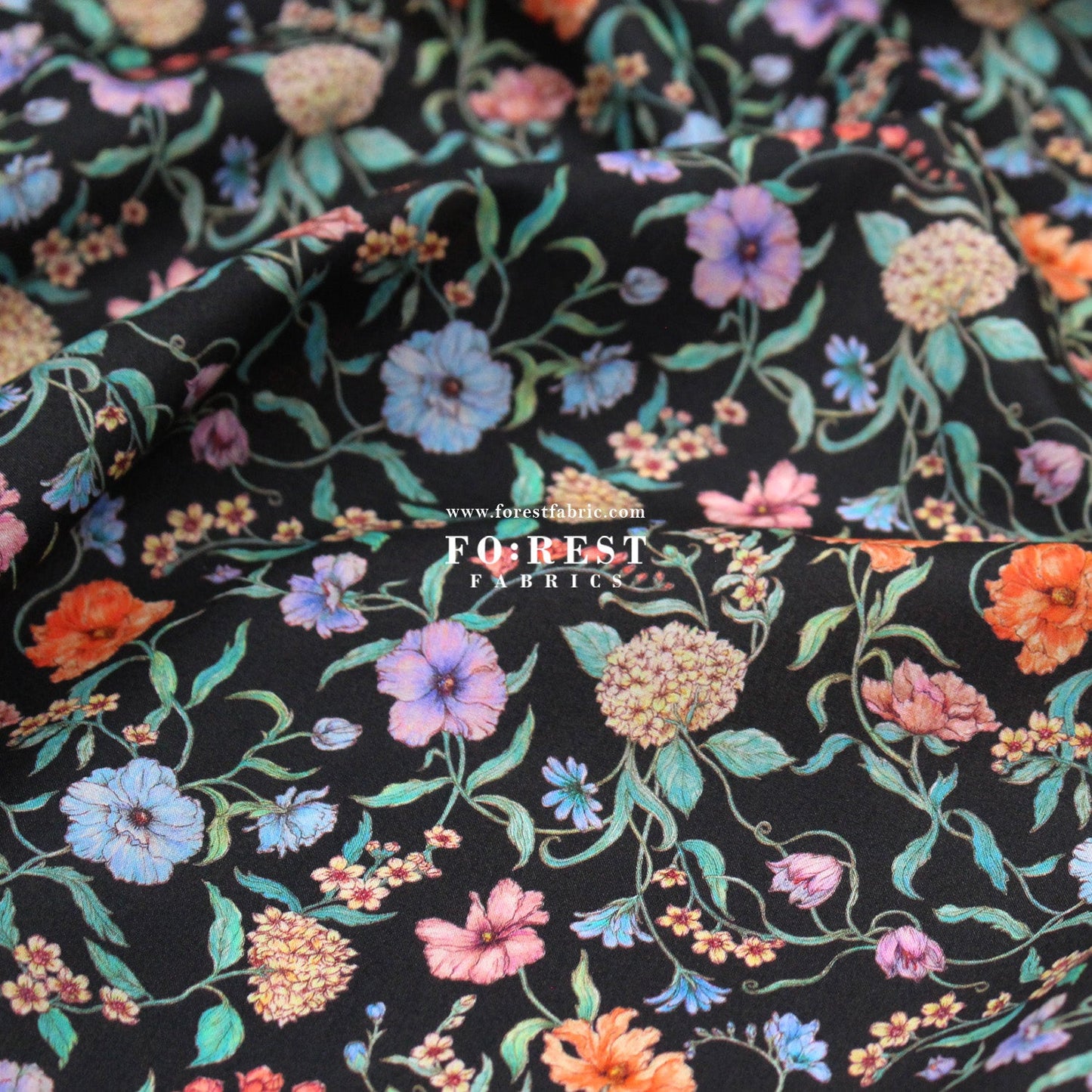 Liberty of London (Tana Lawn™ Cotton Fabric) - Battersea Blooms - FO:REST Fabric 布恩堂Liberty fabrictana lawnjapanese fabricykk zipper