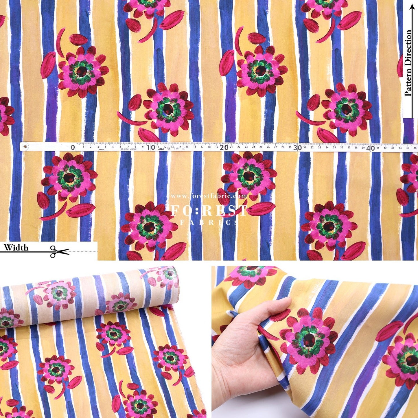 Liberty of London (Tana Lawn™ Cotton Fabric) - Beau - FO:REST Fabric 布恩堂Liberty fabrictana lawnjapanese fabricykk zipper