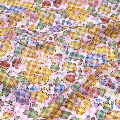 Liberty of London (Tana Lawn™ Cotton Fabric) - Betsy Check - FO:REST Fabric 布恩堂Liberty fabrictana lawnjapanese fabricykk zipper