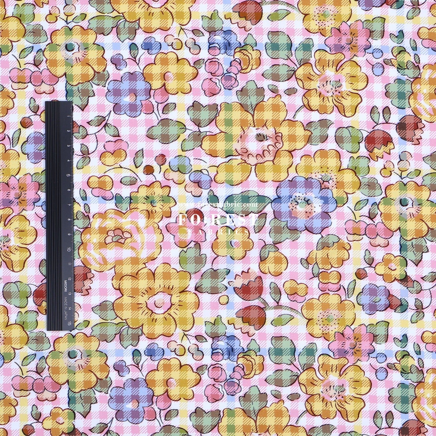 Liberty of London (Tana Lawn™ Cotton Fabric) - Betsy Check - FO:REST Fabric 布恩堂Liberty fabrictana lawnjapanese fabricykk zipper