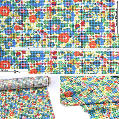 Liberty of London (Tana Lawn™ Cotton Fabric) - Betsy Check - FO:REST Fabric 布恩堂Liberty fabrictana lawnjapanese fabricykk zipper