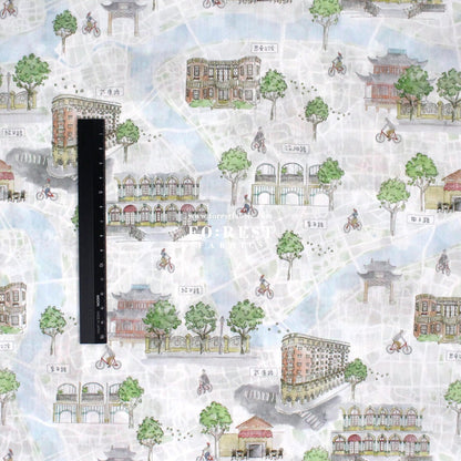 Liberty of London (Tana Lawn™ Cotton Fabric) - Bike Ride - FO:REST Fabric 布恩堂Liberty fabrictana lawnjapanese fabricykk zipper
