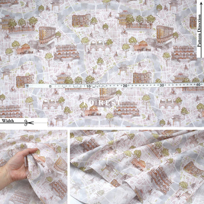Liberty of London (Tana Lawn™ Cotton Fabric) - Bike Ride - FO:REST Fabric 布恩堂Liberty fabrictana lawnjapanese fabricykk zipper
