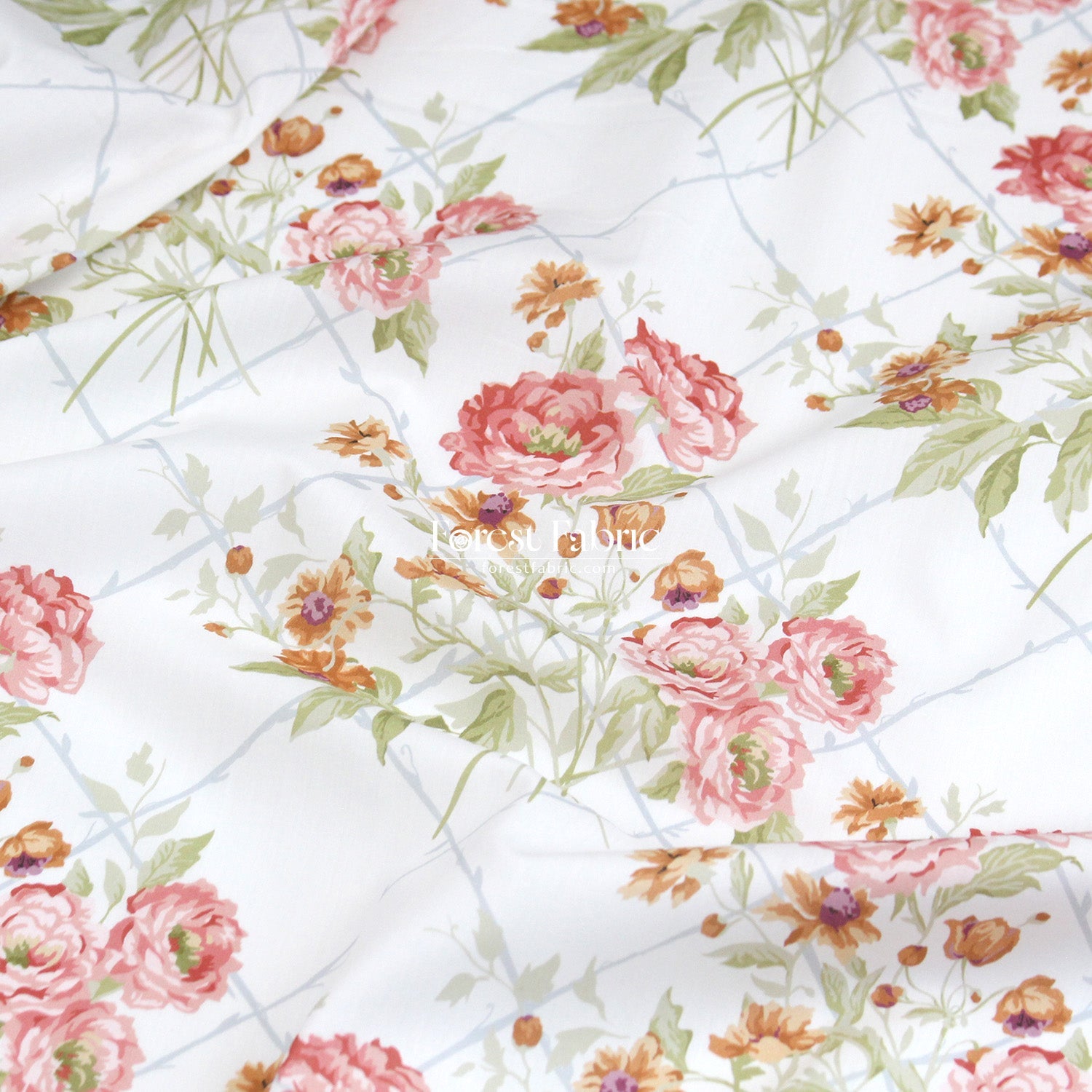 Liberty of London (Tana Lawn™ Cotton Fabric) - BLENHEIM GARDEN - FO:REST Fabric 布恩堂Liberty fabrictana lawnjapanese fabricykk zipper